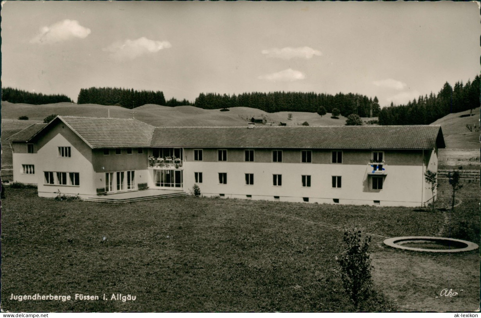Ansichtskarte Füssen Jugendherberge Allgäu 1961 - Fuessen