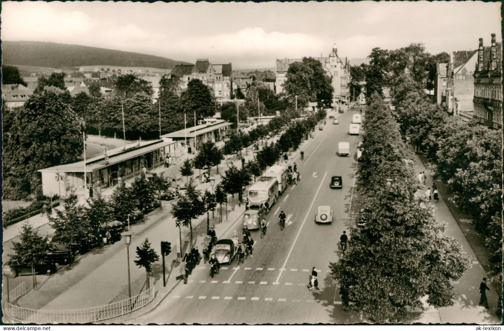 Ansichtskarte Hameln Deisterallee, VW Käfer - VW Bulli 1963 - Hameln (Pyrmont)