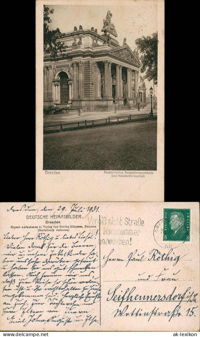 Ansichtskarte Dresden Akademisches Ausstellungsgebäude 1928 - Dresden