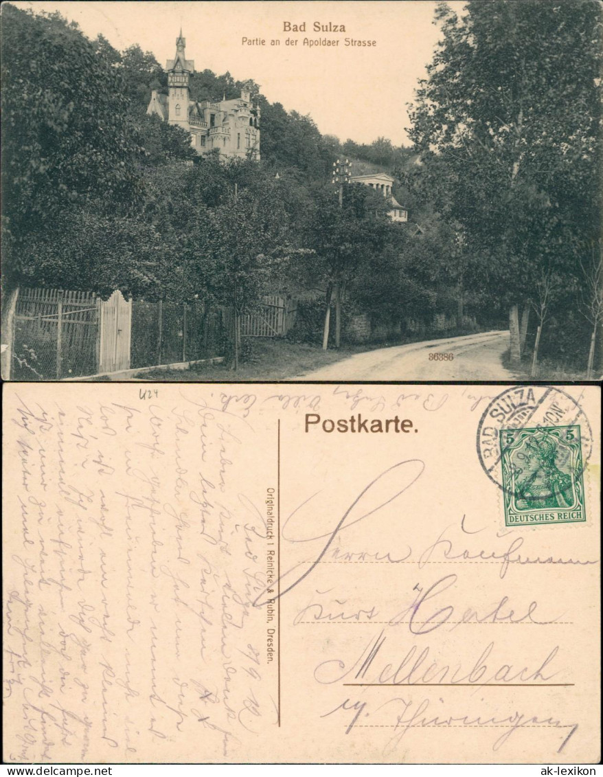 Ansichtskarte Apolda Apoldaer Strasse 1912 - Apolda