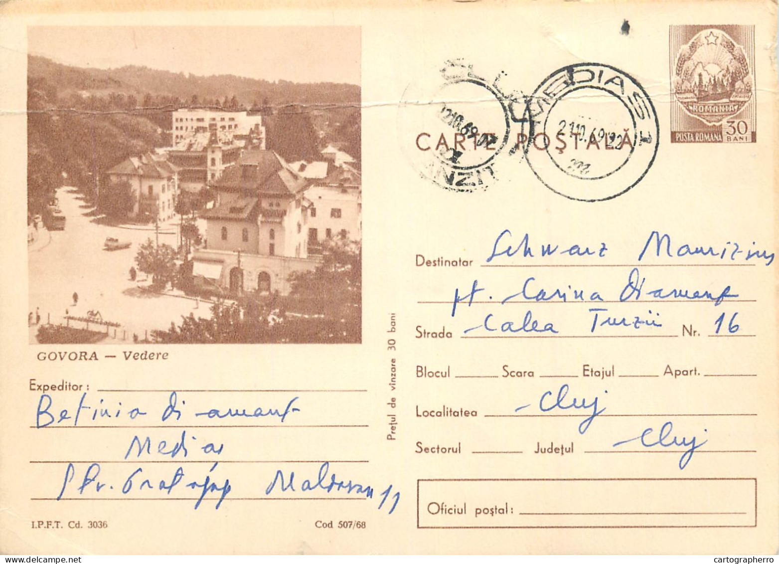 Postal Stationery Postcard Romania Govora - Rumänien