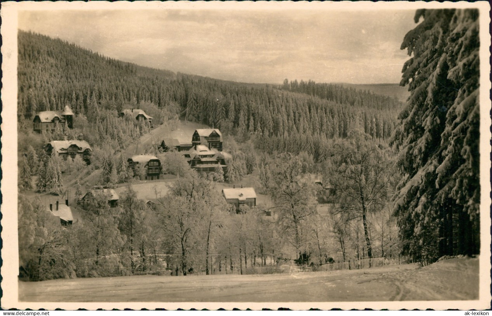 Bärenfels (Erzgebirge)-Altenberg (Erzgebirge) Stadtpartie Im Winter 1941 - Altenberg