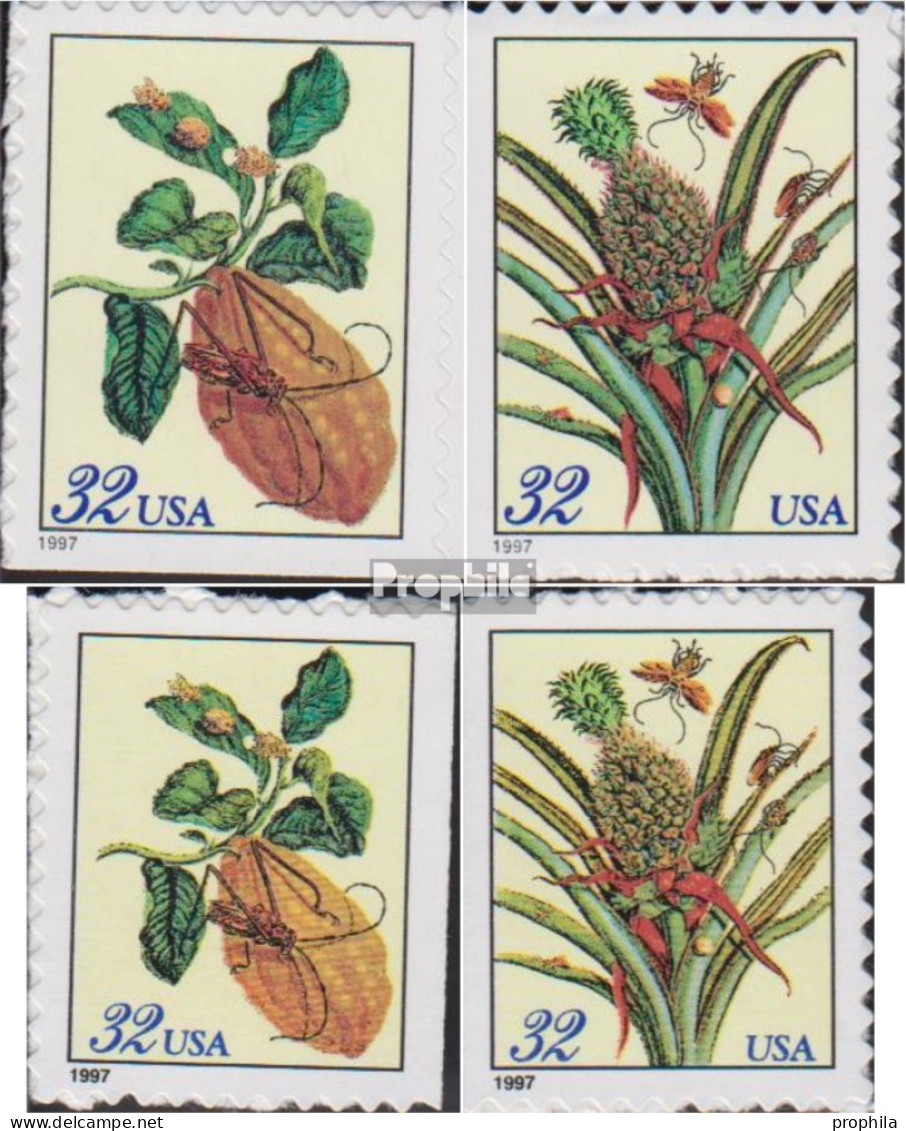 USA 2806-2809 (kompl.Ausg.) Postfrisch 1997 Freimarken: Blumen - Nuevos