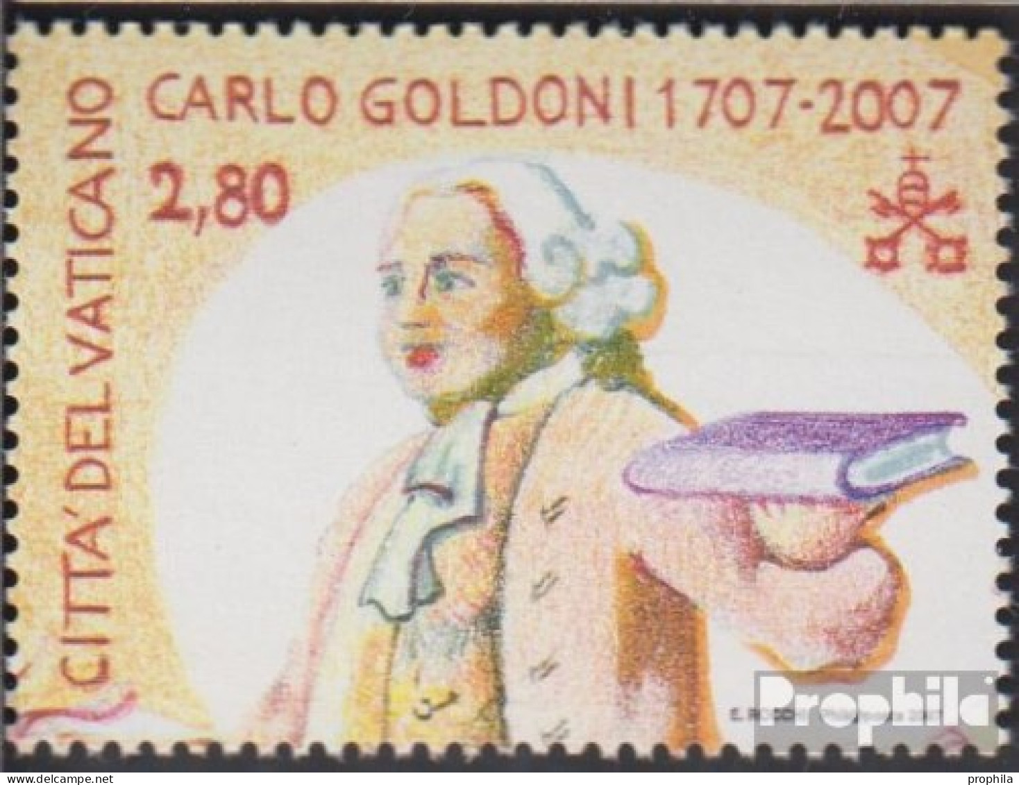 Vatikanstadt 1582 (kompl.Ausg.) Postfrisch 2007 Carlo Goldoni - Nuevos