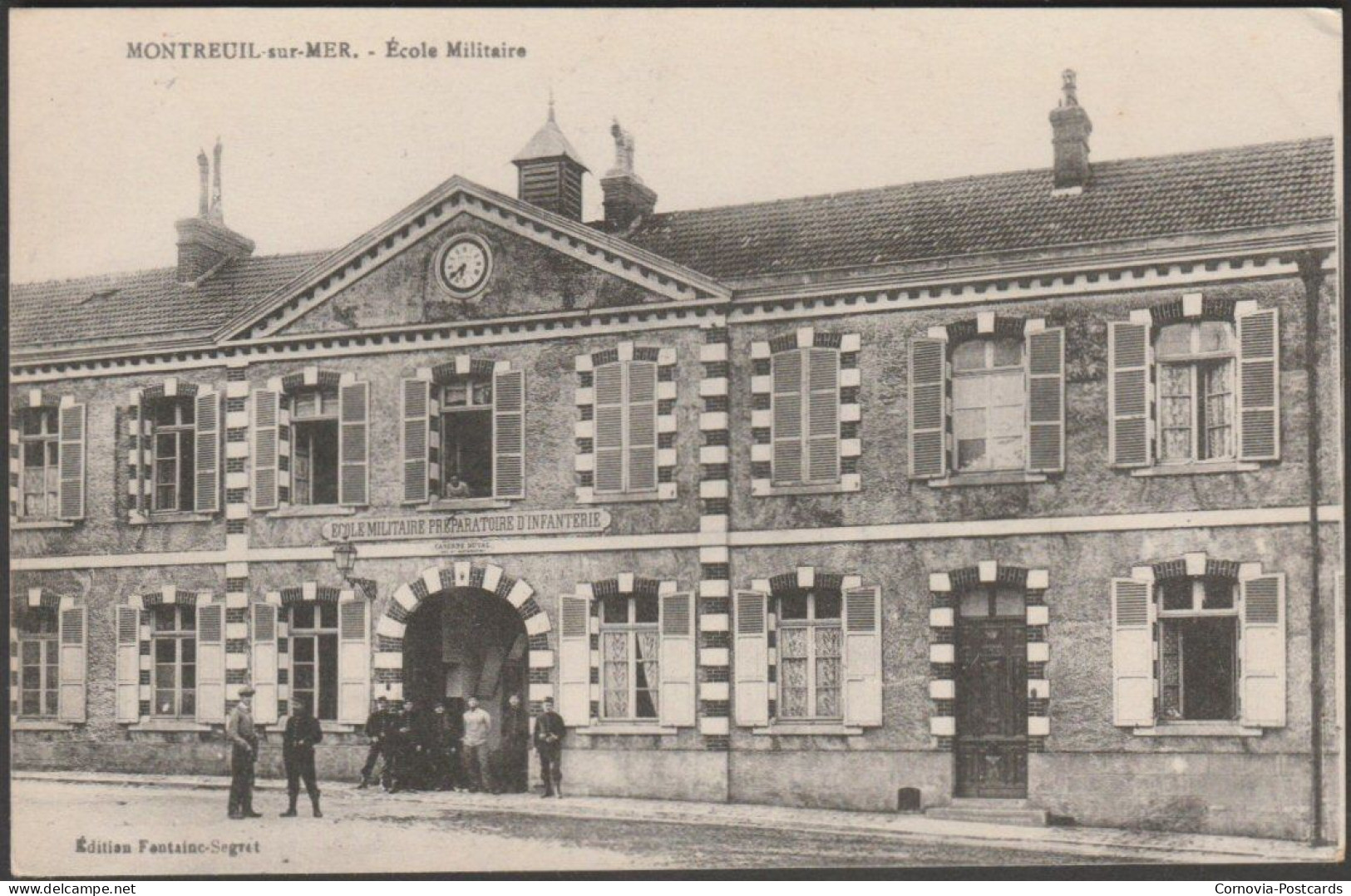 École Militaire, Montreuil-sur-Mer, C.1917 - Fontaine-Segret CPA - Montreuil