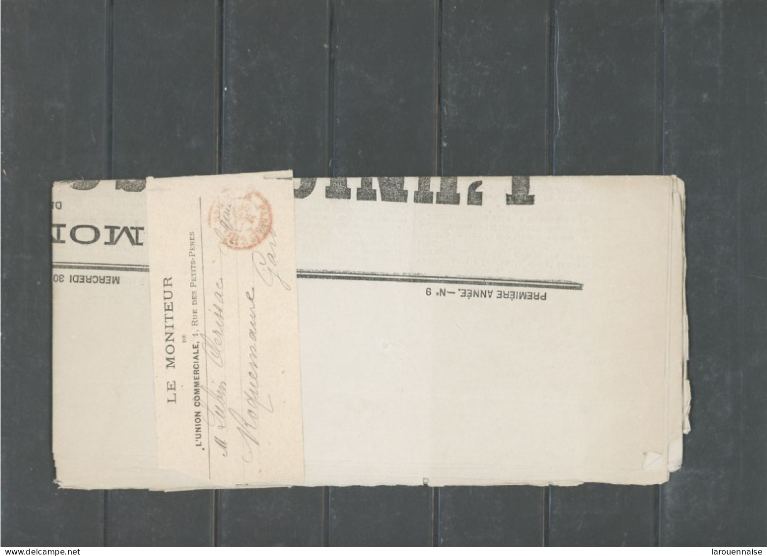 FRANCE - PARIS -CàD ROUGE JOURNAUX PARIS /PP34 DU 30 MARS 81 SUR BANDE -LE MONITEUR /L'UNION COMMERCIALE ENTOURANT LE JO - Giornali