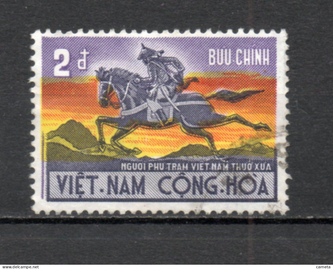 VIETNAM DU SUD    N° 397    OBLITERE   COTE 0.30€    CHEVAL POSTILLON - Viêt-Nam