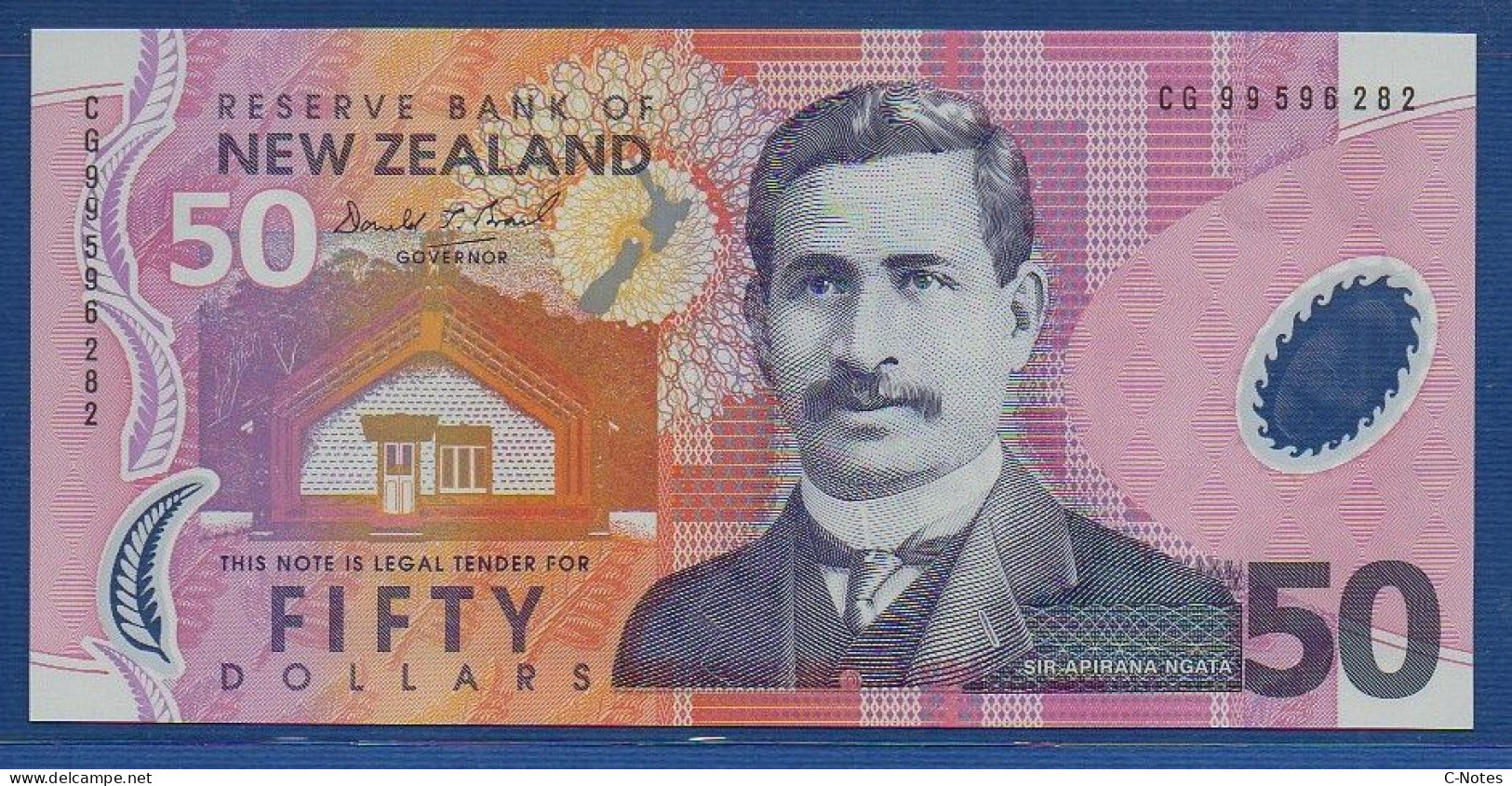 NEW ZEALAND  - P.188a – 50 Dollars 1999 UNC, S/n CG99 596282 - Nuova Zelanda