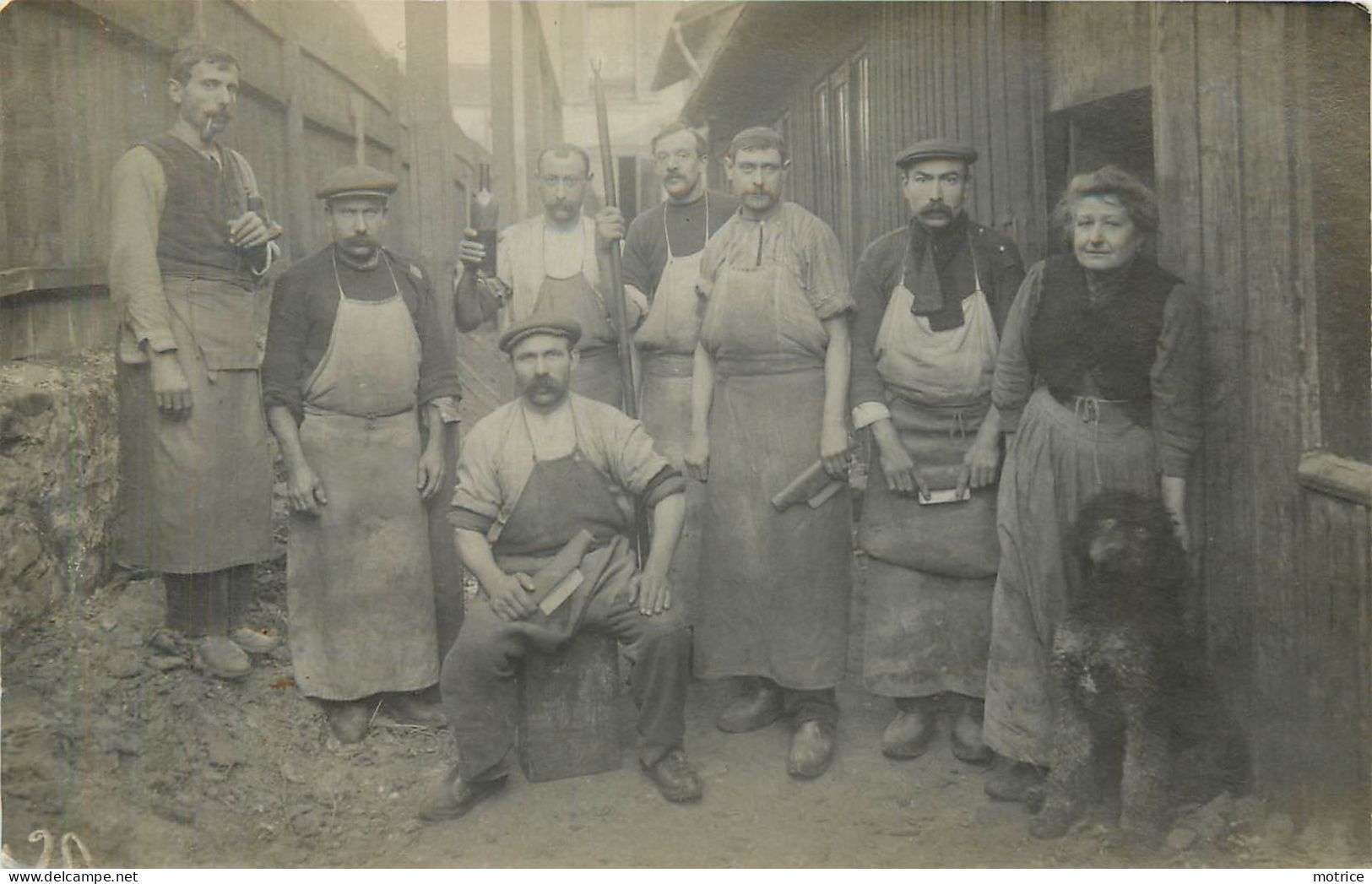 CARTE PHOTO - Atelier Menuiserie Tonnellerie? Paris Rue Diderot. - Ambachten