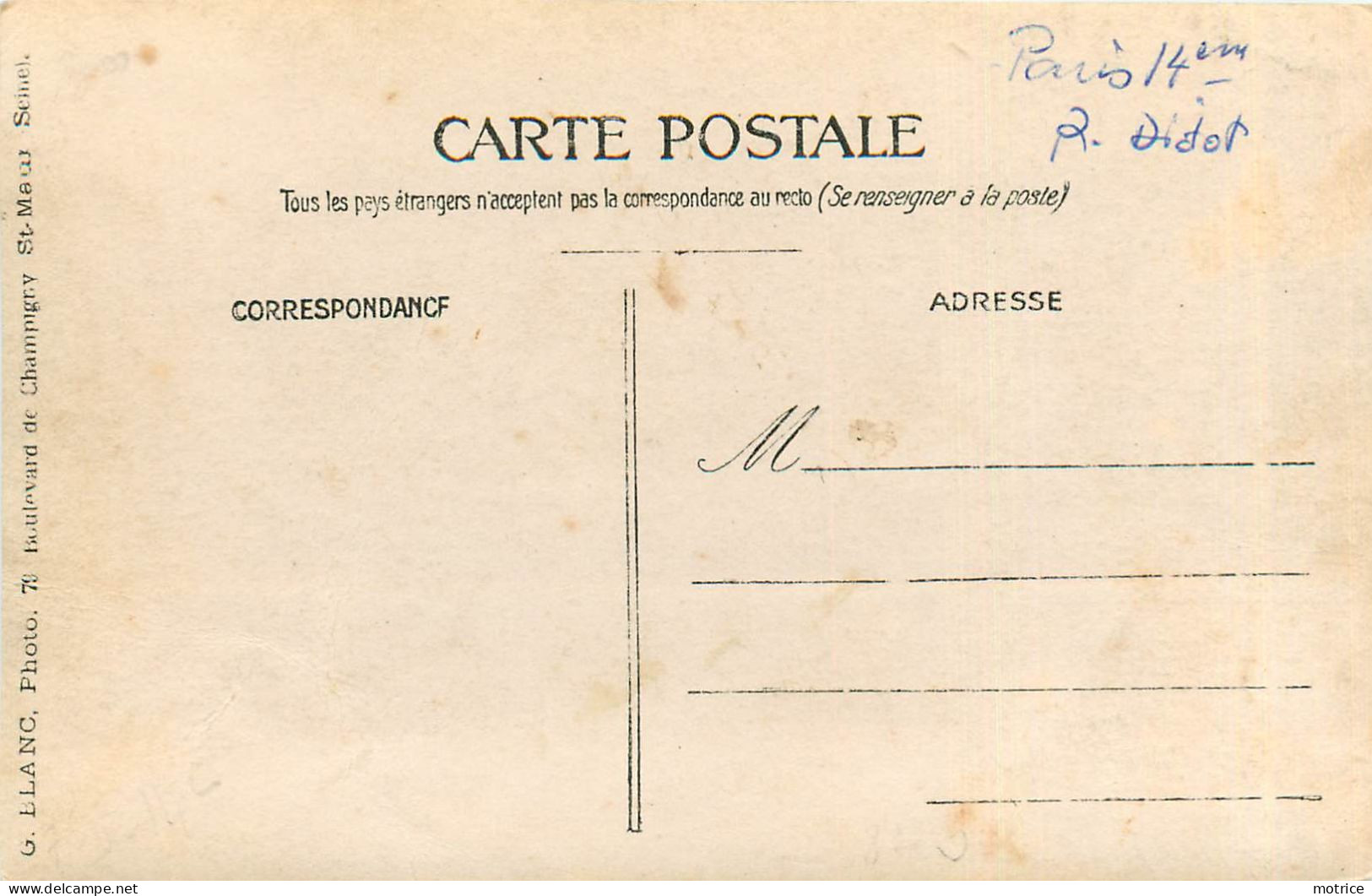 CARTE PHOTO - Atelier Menuiserie Tonnellerie? Paris Rue Diderot. - Artisanat