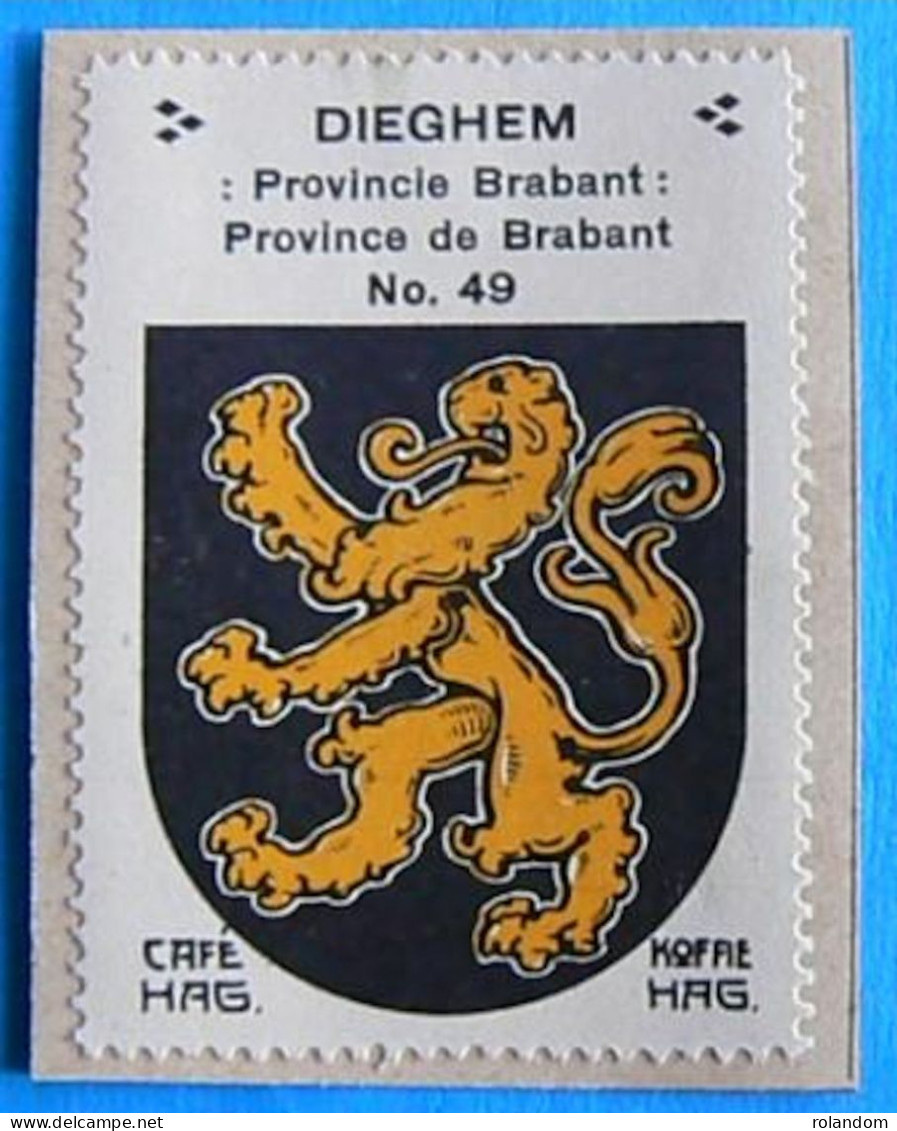 Brabant N049 Dieghem Diegem Timbre Vignette 1930 Café Hag Armoiries Blason écu TBE - Tea & Coffee Manufacturers