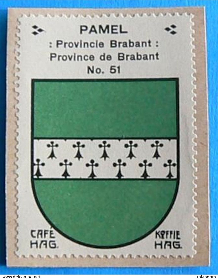 Brabant N051 Pamel Timbre Vignette 1930 Café Hag Armoiries Blason écu TBE - Tea & Coffee Manufacturers