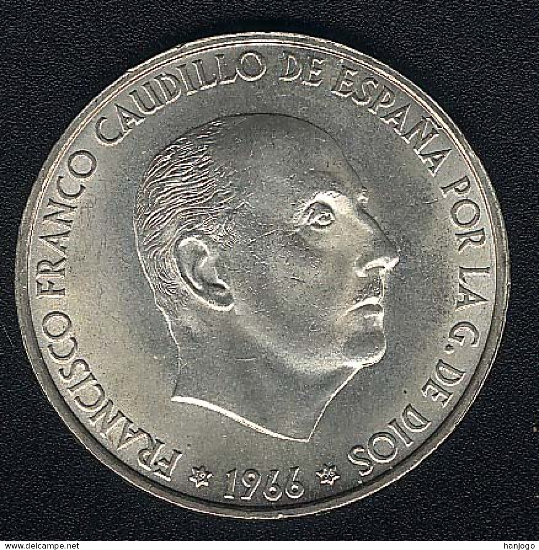 Spanien, 100 Pesetas 1966(66), Silber, UNC - 100 Peseta