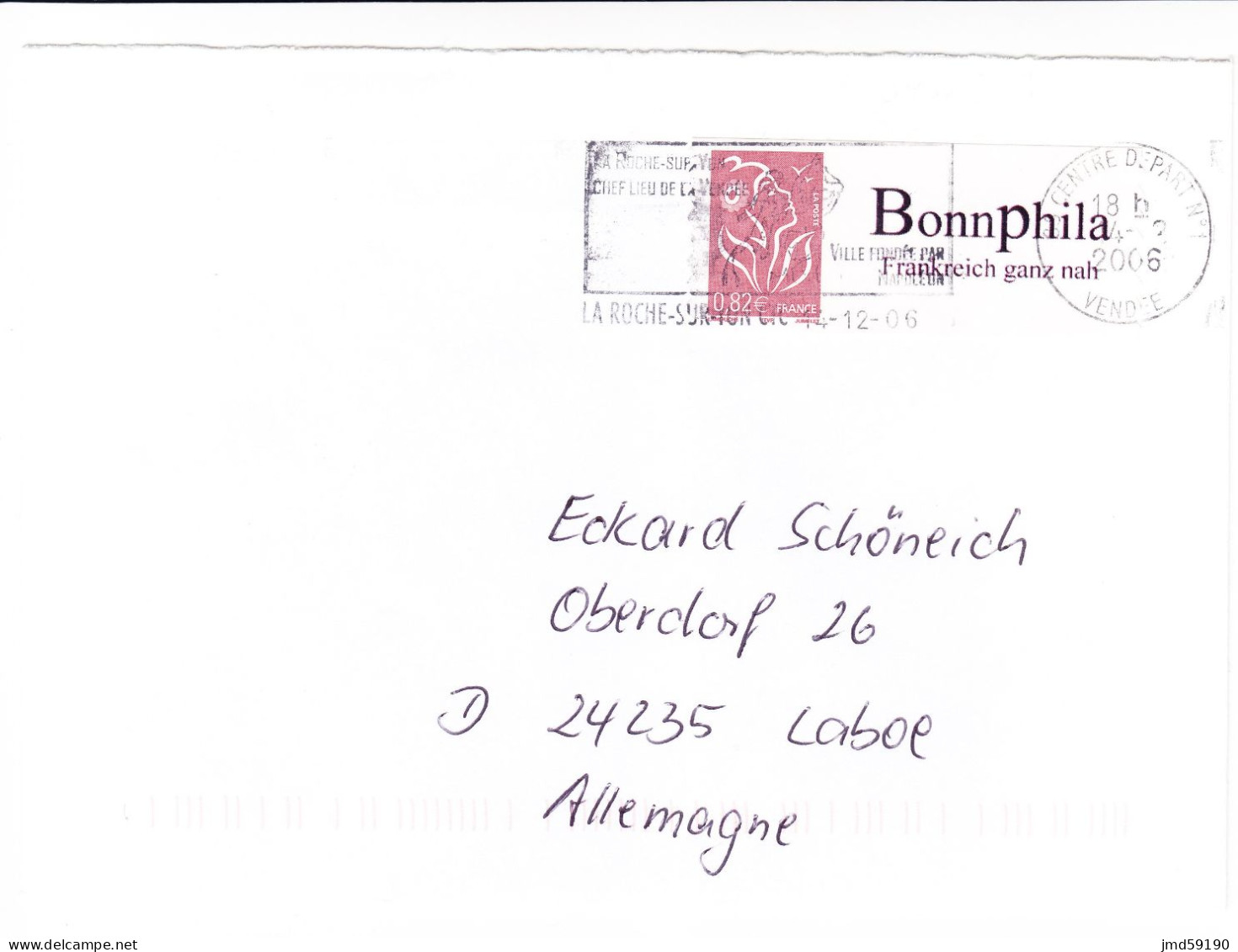 Timbre Personnalisé N°3802B Avec Logo Privé BONNPHILA Sur Lettre - Sonstige & Ohne Zuordnung