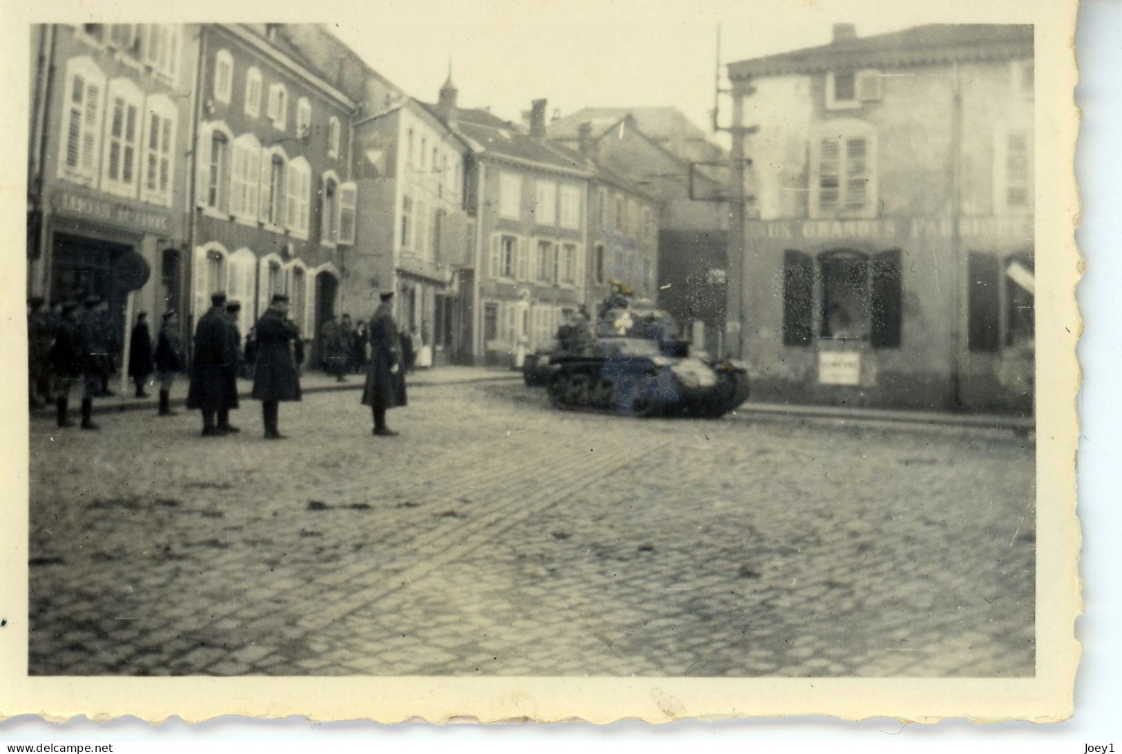 Photo Bataillon Chars Du 501ème RCC De Tours Devenu Le 1er BCC En 1939 à Beaumont, Petite Photo - Guerra, Militares