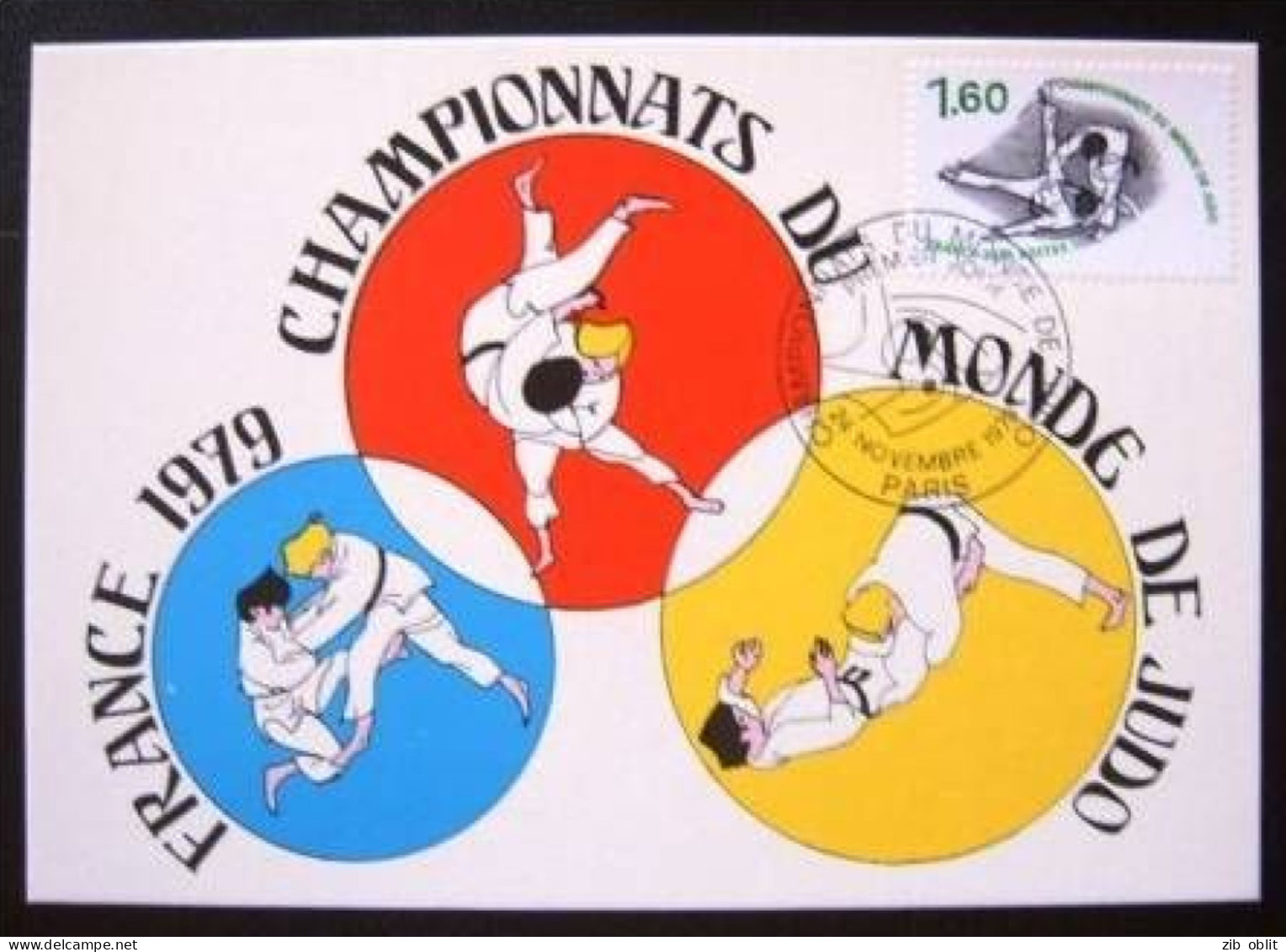(alm)  CARTE MAXIMUM  FRANCE JUDO CHAMPIONNATS DU MONDE 1979 - Judo