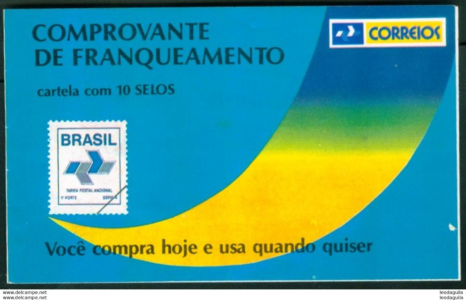 BRAZIL # 676 - BOOKLET  CD#17 -  "COMPROVANTE DE FRANQUEAMENTO" -  1991 - Neufs