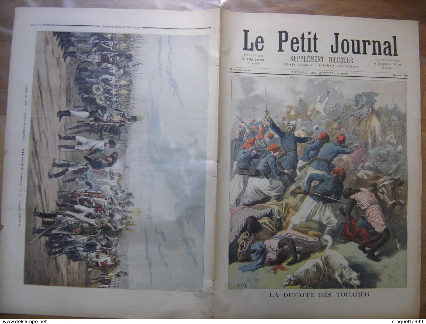 1894 LE PETIT JOURNAL 180 Defaite Des Touaregs Tilsitt - 1850 - 1899