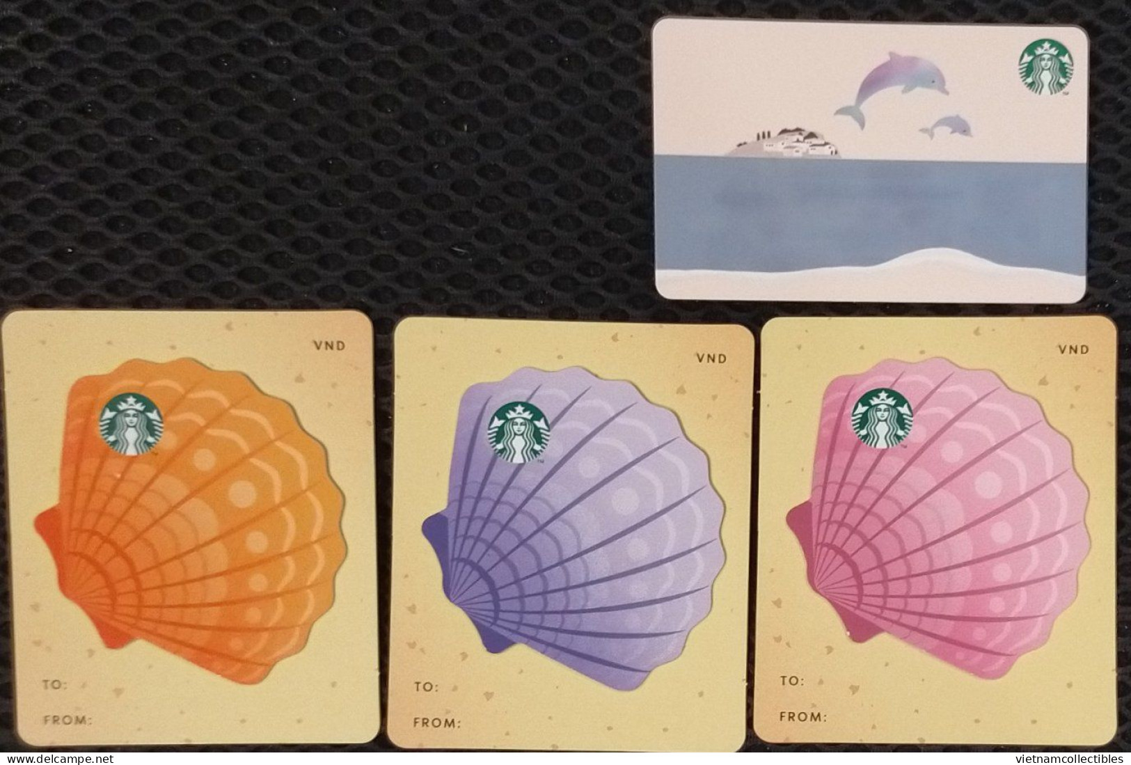 Lot Of 04 Starbucks Vietnam Viet Nam Paper Card Cards Issued On Apr 18, 2024 : SUMMER SEASON COLLECTION - Andere & Zonder Classificatie