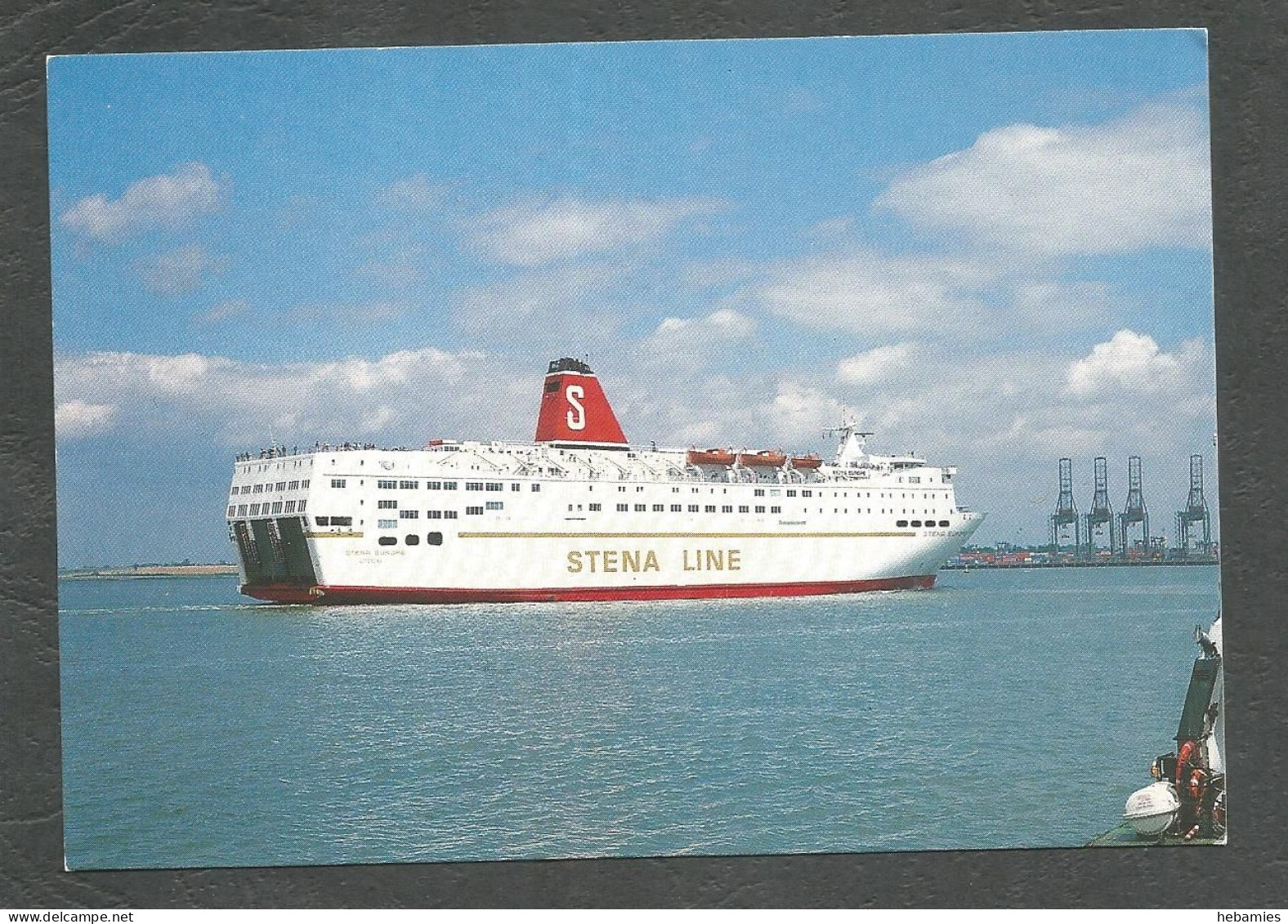 Cruise Liner M/S STENA EUROPA  - At HARWICH , ENGLAND -  STENA LINE Shipping Company - - Transbordadores