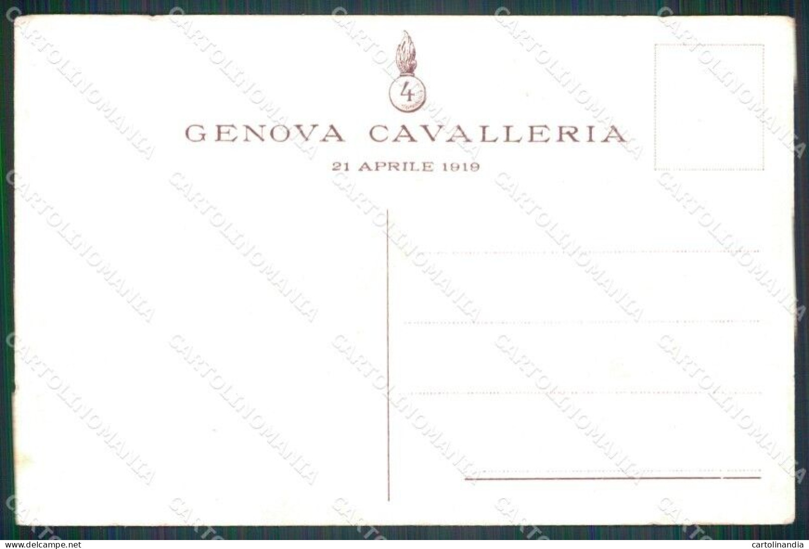 Militari Reggimentali IV Reggimento Genova Cavalleria Tavallini Cartolina XF2043 - Regimente