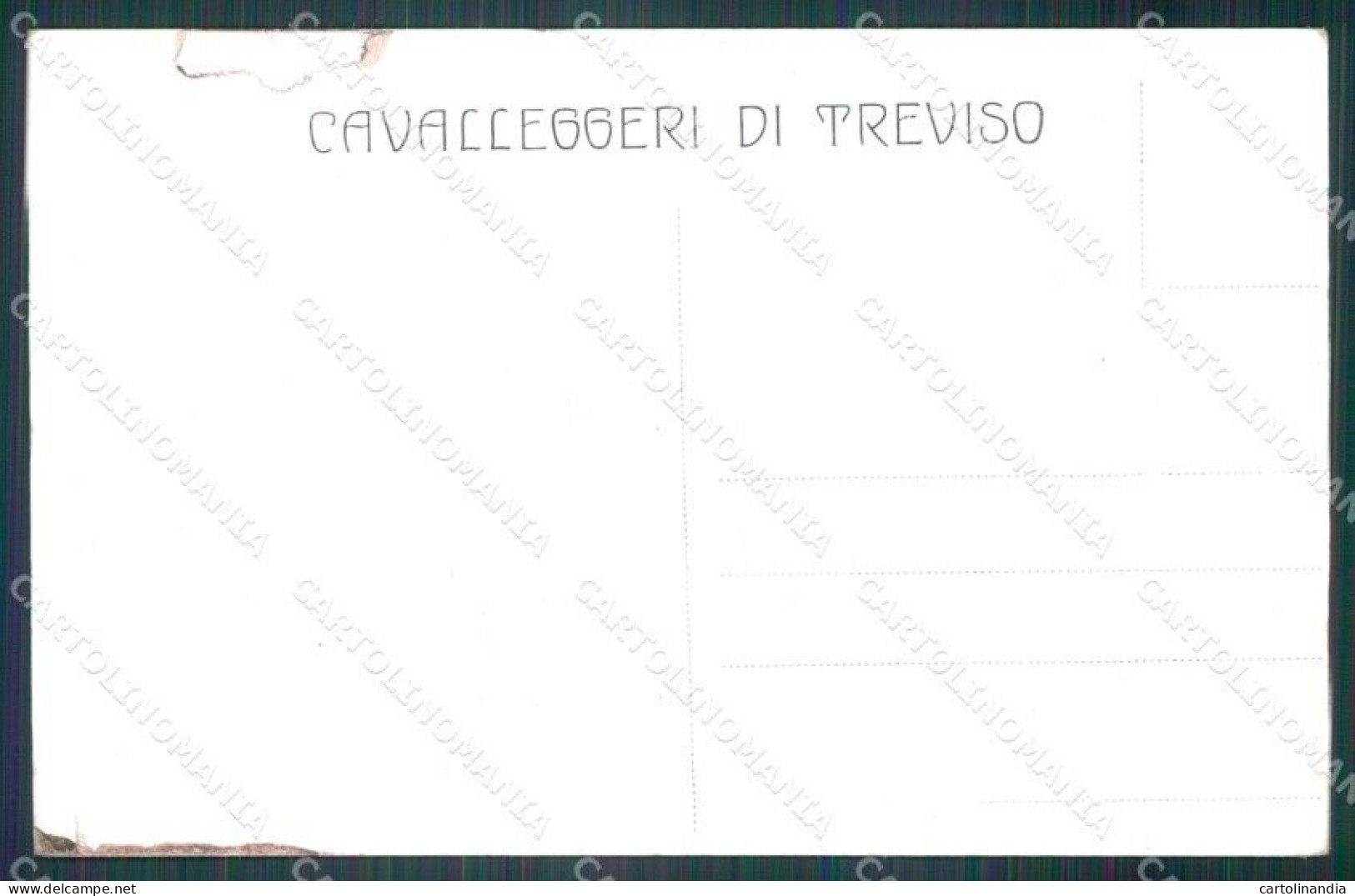 Militari XXVIII Reggimento Cavalleggeri Di Treviso ABRASA Cartolina XF2792 - Regimente