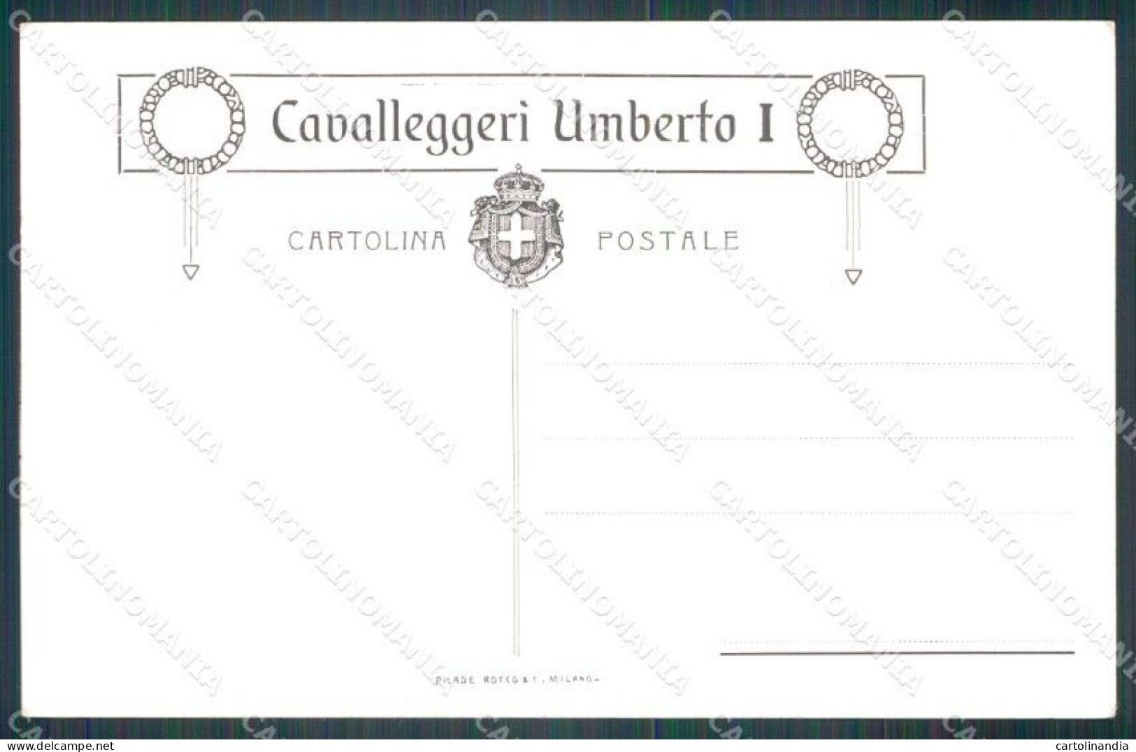 Militari XXIII Reggimento Cavalleggeri Di Umberto I Savoia Cartolina XF2671 - Regimente