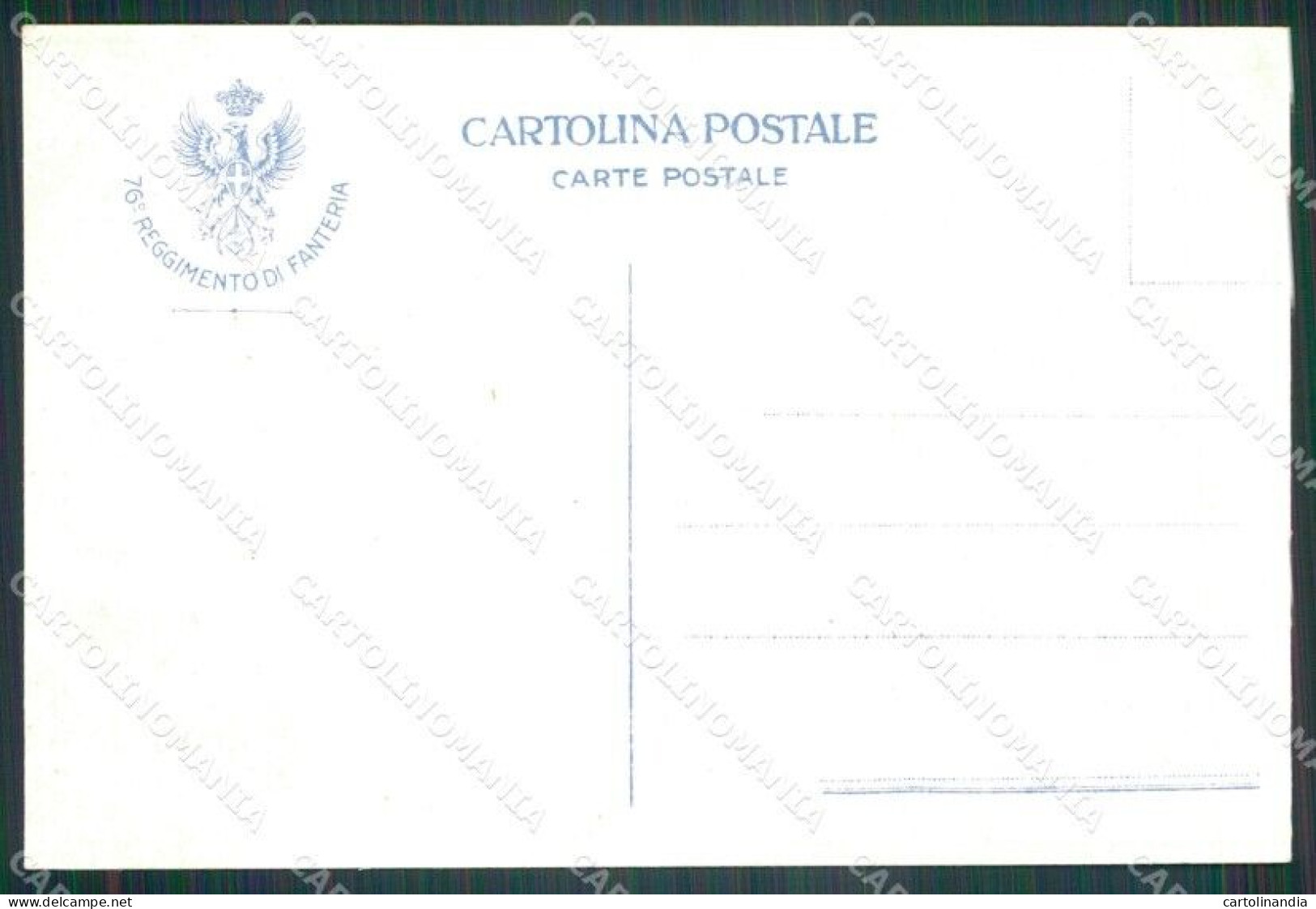 Militari 76º Reggimento Fanteria Sabotino Monfalcone Cartolina XF5431 - Regimente