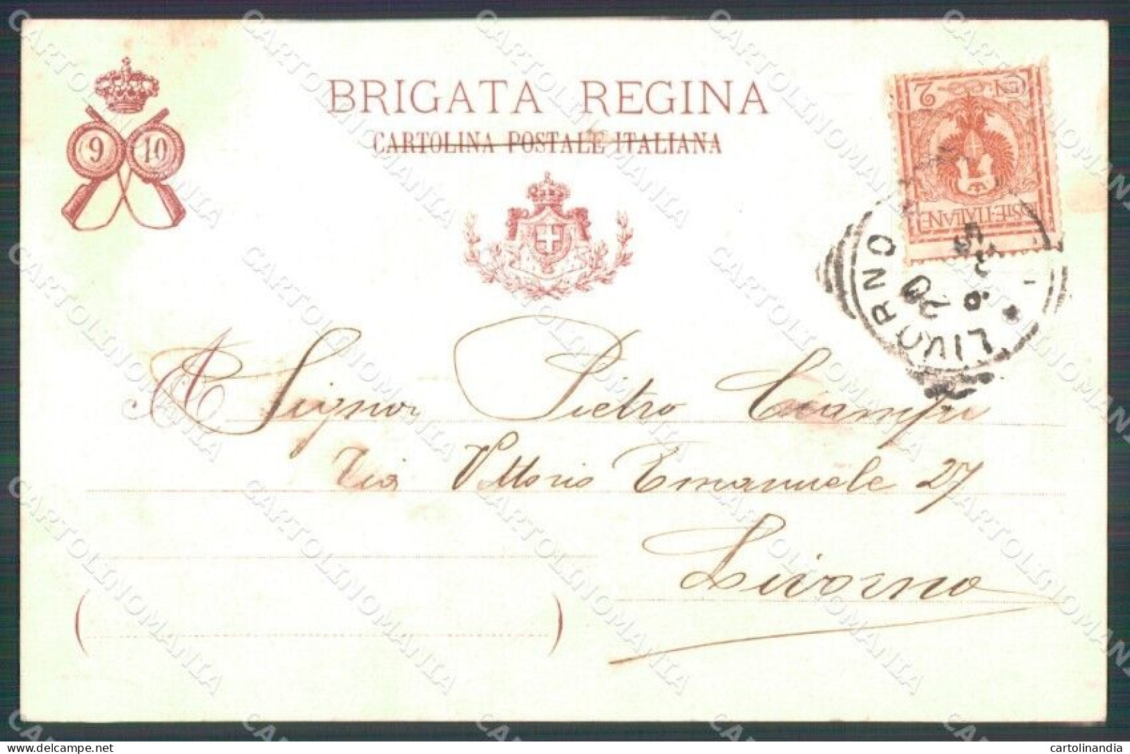 Militari Reggimentali X° Reggimento Fanteria Cartolina XF4358 - Regimente