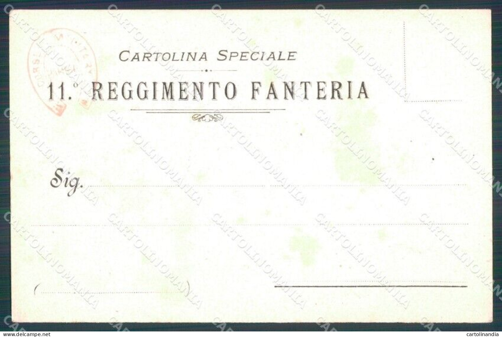 Militari Reggimentali 11º Reggimento Fanteria Cartolina XF4404 - Regimente