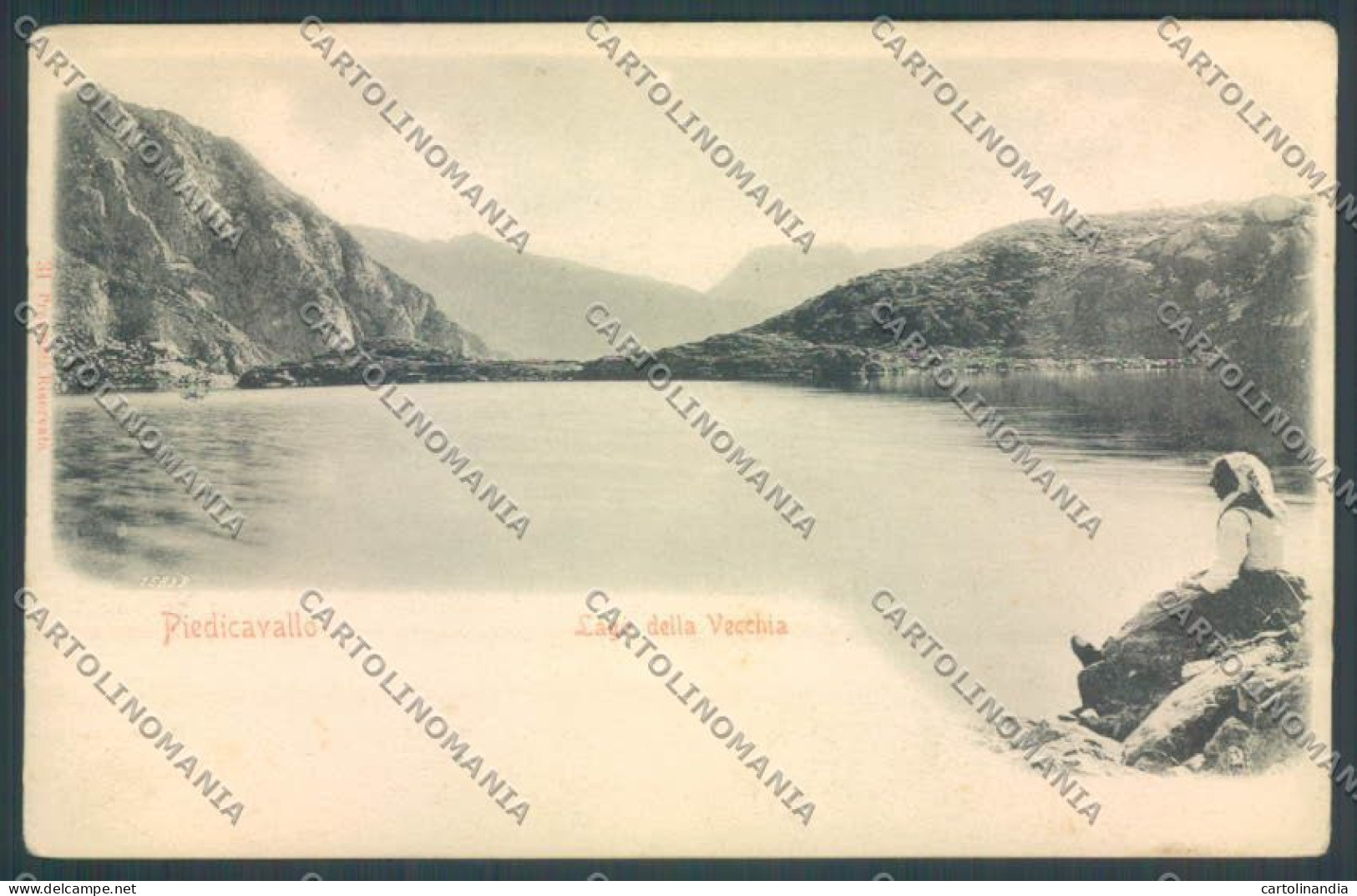 Biella Piedicavallo Lago Vecchia Cartolina ZT5573 - Biella