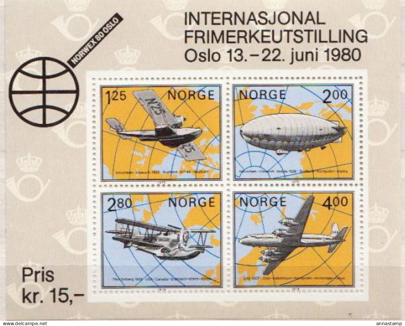 Norway MNH SS - Aerei