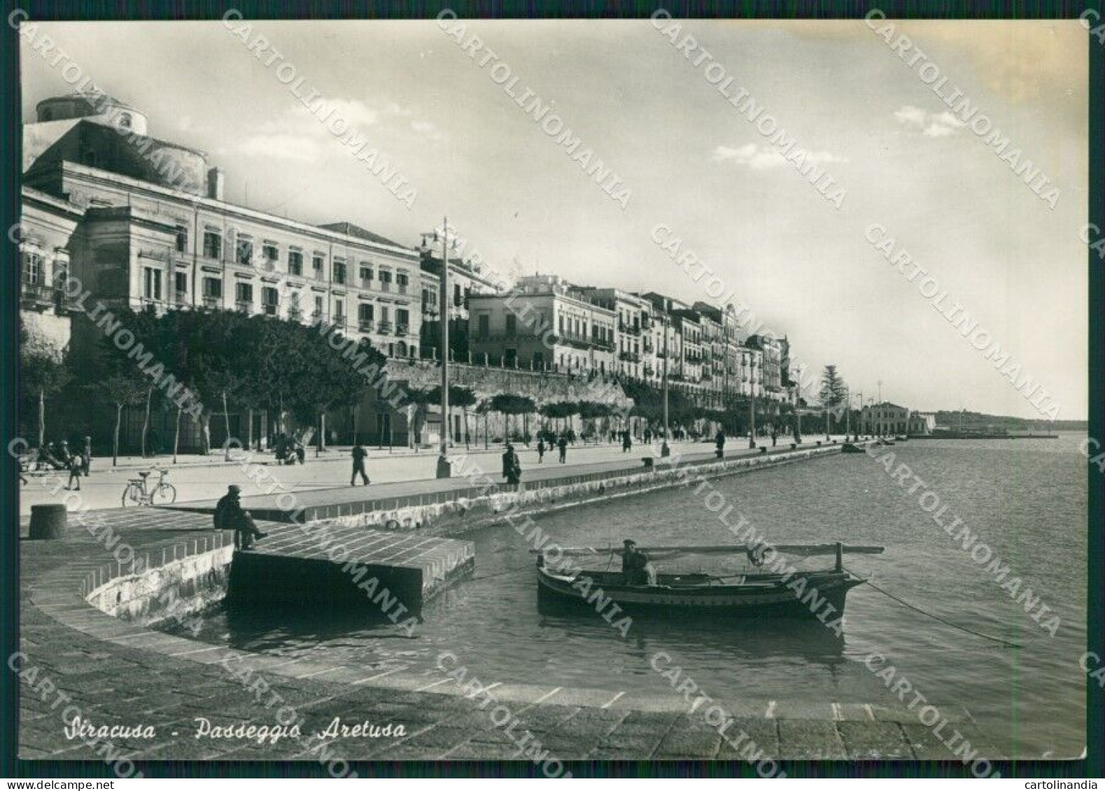 Siracusa Città Barca Foto FG Cartolina ZKM7889 - Siracusa