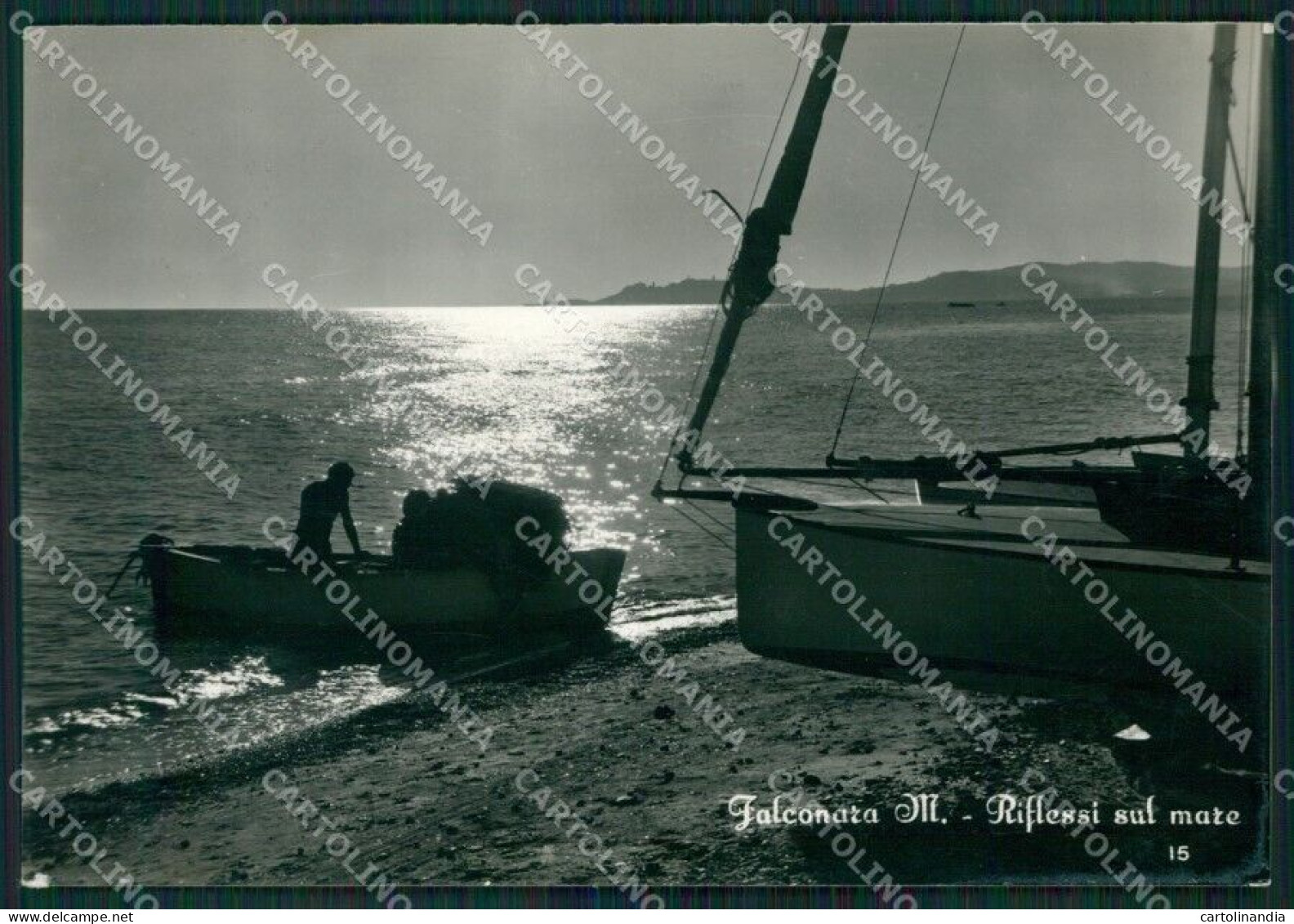 Ancona Falconara Marittima Barca Foto FG Cartolina ZKM7467 - Ancona