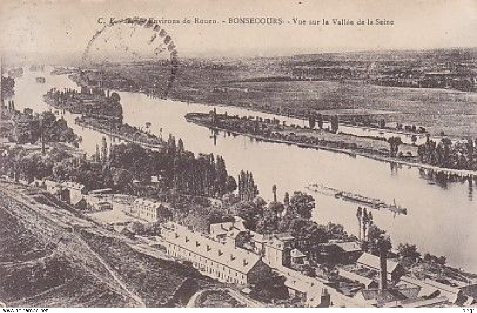 0-76103 01 13+19 - BONSECOURS - VUE SUR LA VALLEE DE LA SEINE - Bonsecours