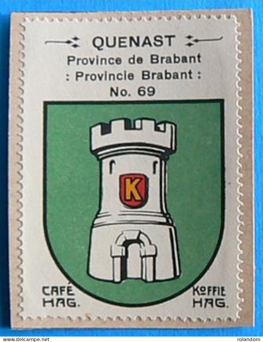 Brabant N069 Quenast Timbre Vignette 1930 Café Hag Armoiries Blason écu TBE - Tee & Kaffee