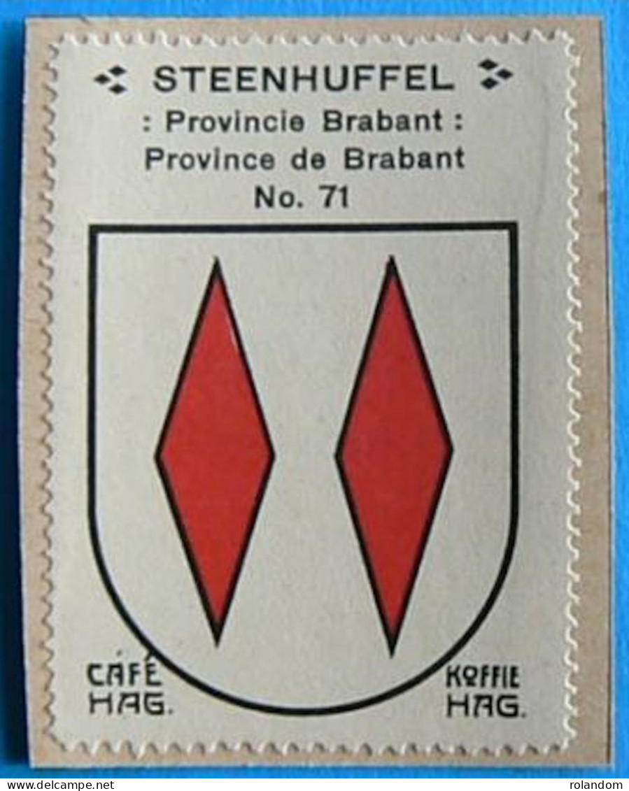 Brabant N071 Steenhuffel Londerzeel Timbre Vignette 1930 Café Hag Armoiries Blason écu TBE - Thee & Koffie