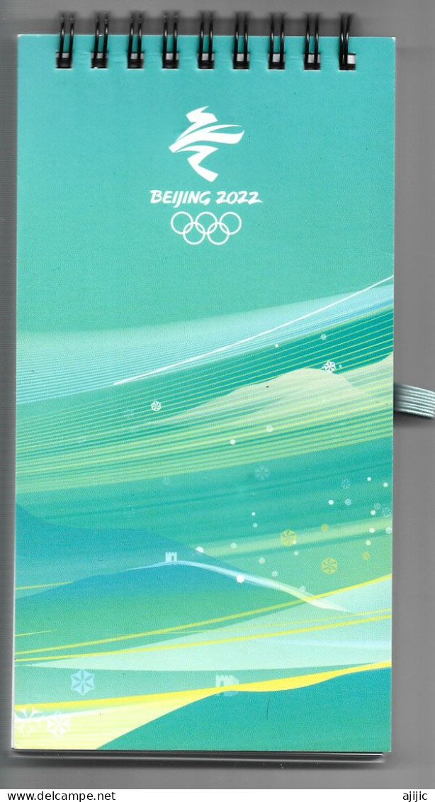 BEIJING OLYMPICS 2022.   Bloc-note (new-unused) Poids-weight 140 Gr - Inverno 2022 : Pechino