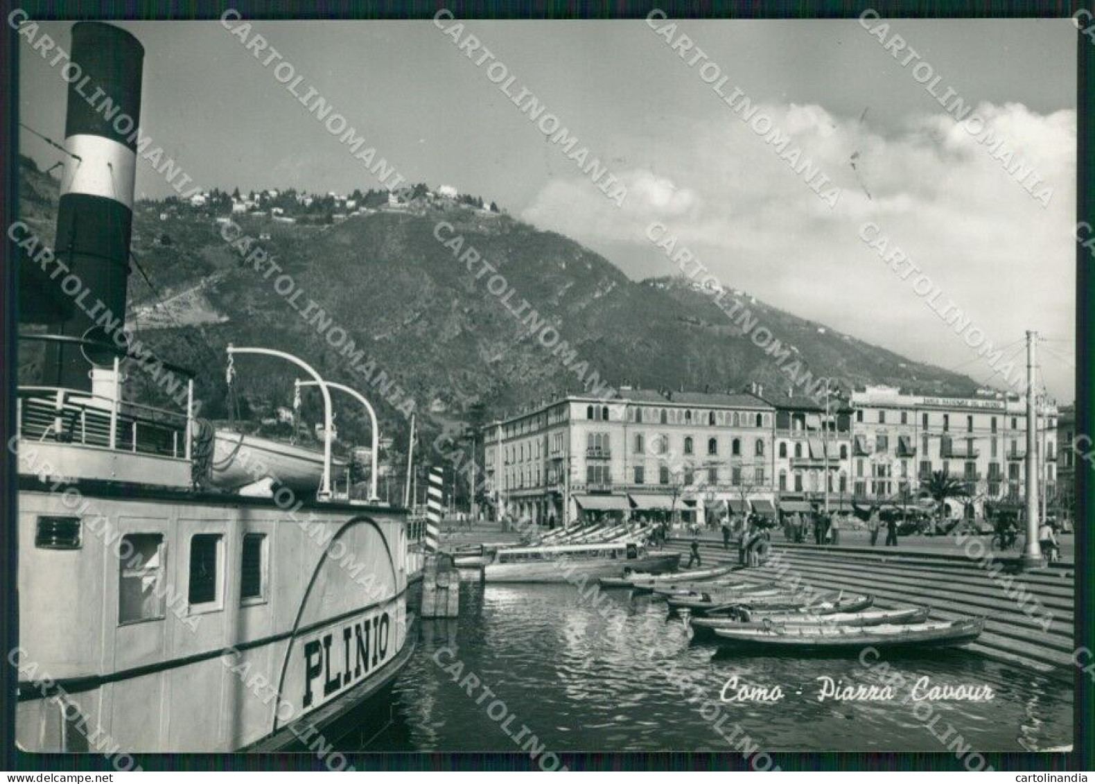 Como Città Lago Di Battello Plinio Foto FG Cartolina KB4114 - Como