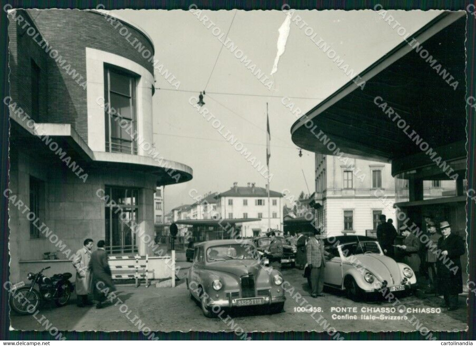 Como Ponte Chiasso Dogana Auto STRAPPO ABRASA Foto FG Cartolina KB4116 - Como