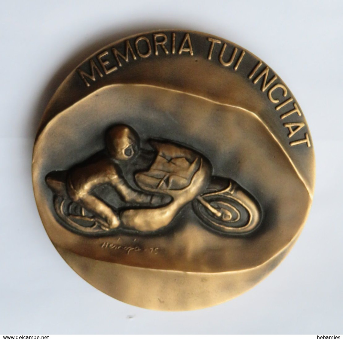 JARNO SAARINEN - MEMORIAL BRONZE MEDAL - World Champion - Professional Grand Prix Motorcycle Road Racer - FINLAND - - Autres & Non Classés