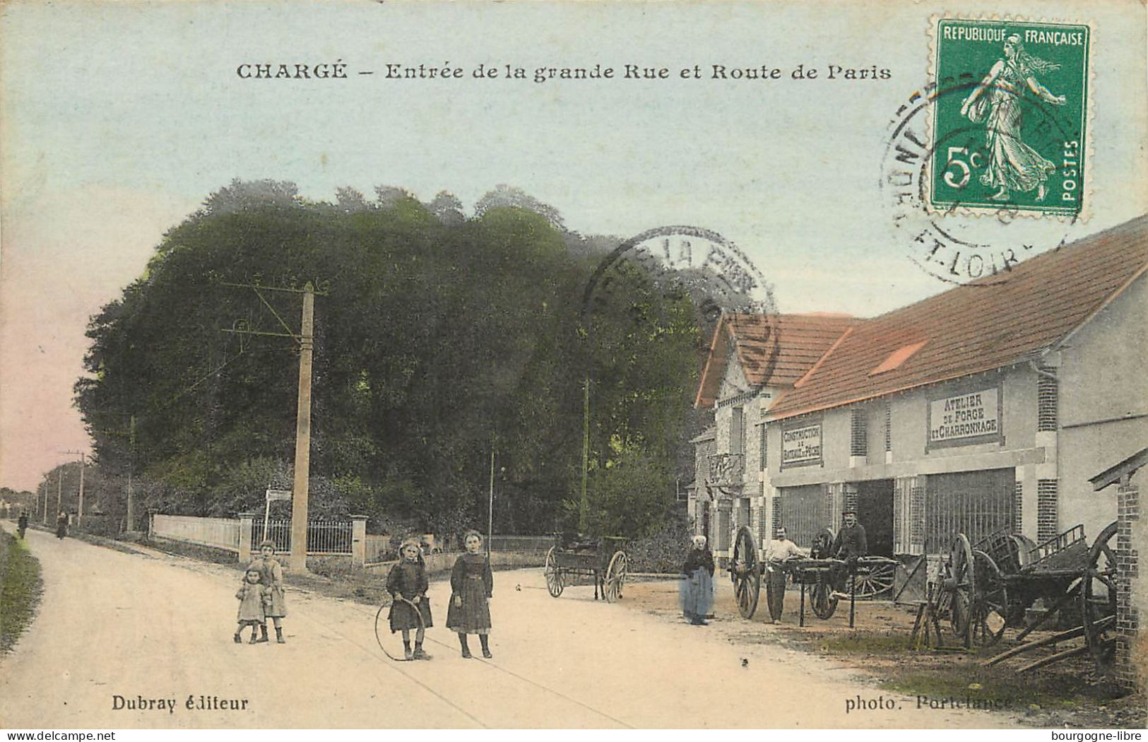 Chargé Entrée De La Grande Rue Et Route De Paris La Forge - Autres & Non Classés