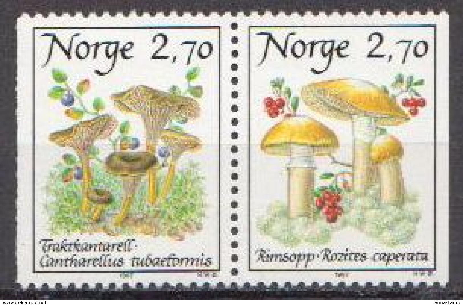 Norway MNH Set - Mushrooms