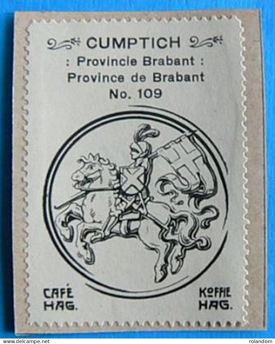 Brabant N109 Cumptich  Timbre Vignette 1930 Café Hag Armoiries Blason écu TBE - Tee & Kaffee