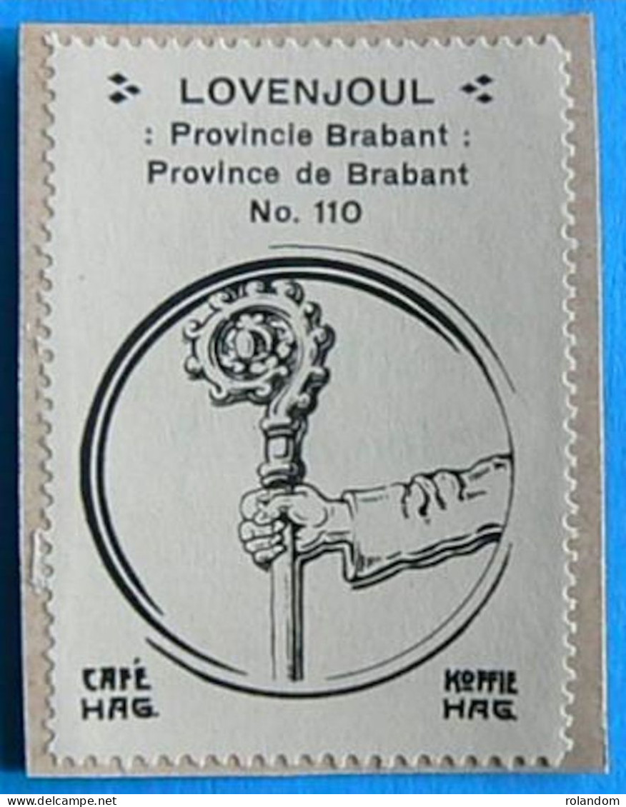 Brabant N110 Lovenjoul  Timbre Vignette 1930 Café Hag Armoiries Blason écu TBE - Thee & Koffie