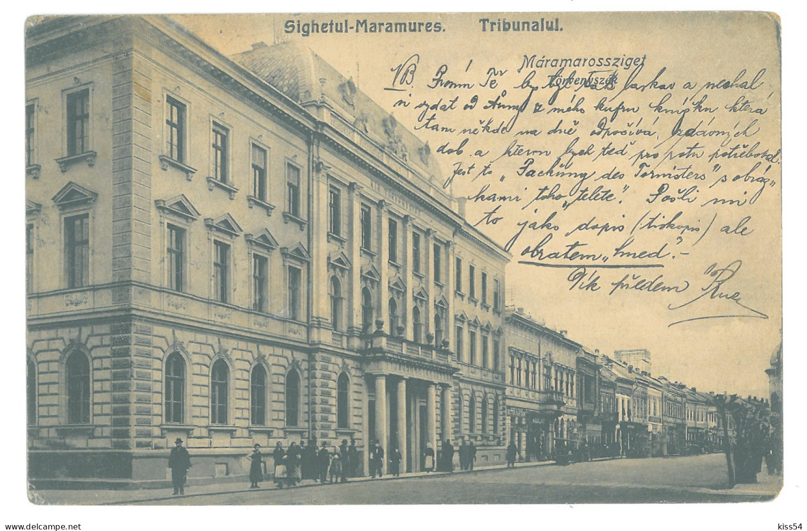 RO 79 - 18574 SIGHET, Maramures, Justice Palace, Romania - Old Postcard - Used - 1922 - Rumänien