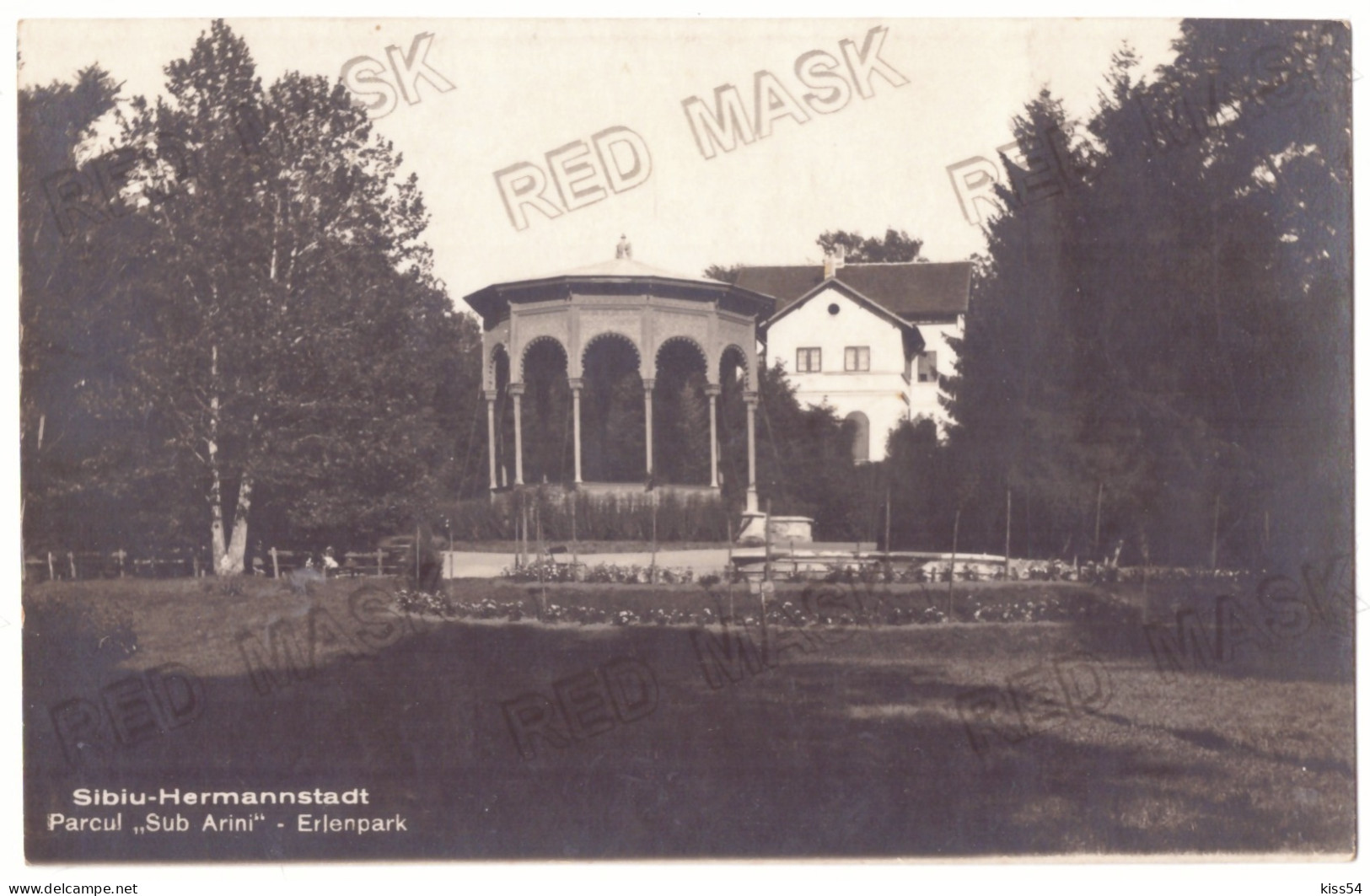 RO 79 - 21083 SIBIU, Park, Romania - Old Postcard, Real Photo - Used - 1929 - Rumänien