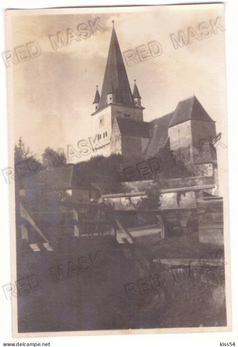 RO 79 - 23069 CISNADIE, Sibiu, Church, Romania - Old Postcard, Real Photo 14/9 Cm - Unused - Rumänien