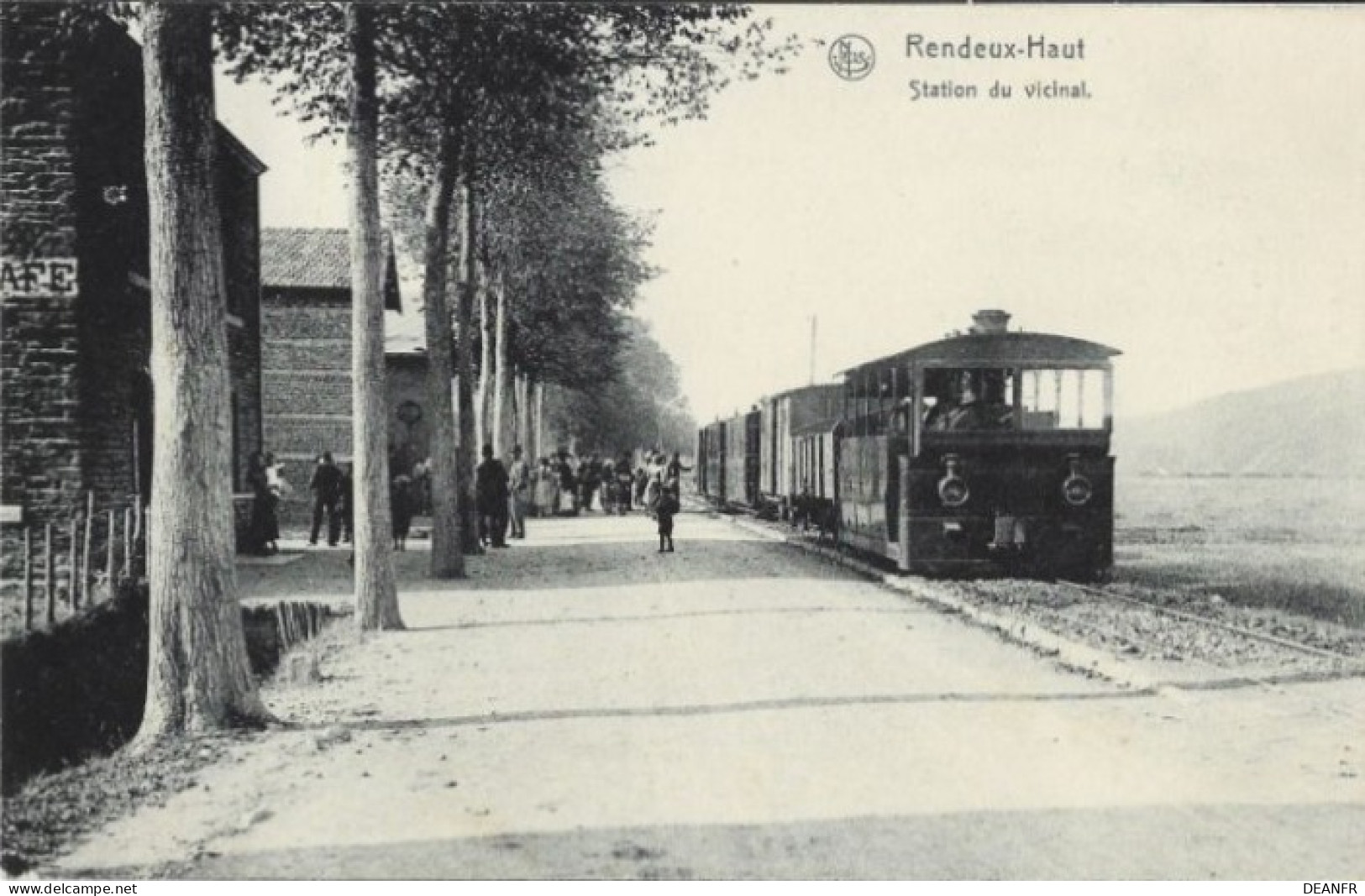 RENDEUX-HAUT : Station Du Vicinal. Carte Impeccable. Oblitération " Relais ". - Rendeux