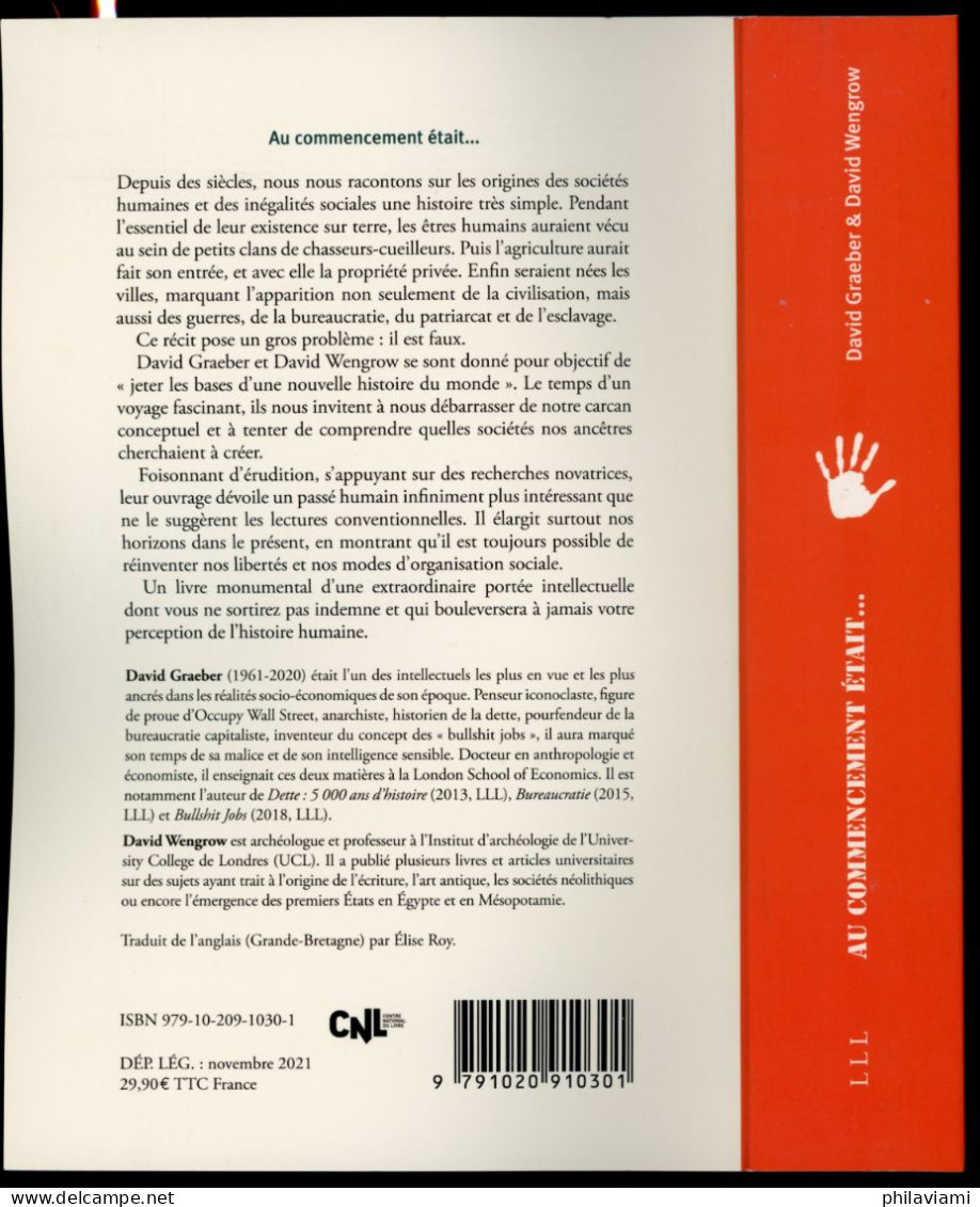 Au Commencement était... Nouvelle Histoire De L'Humanité  Graeber Et Wengrow 2022 Ed Les Liens Qui Libèrent - History